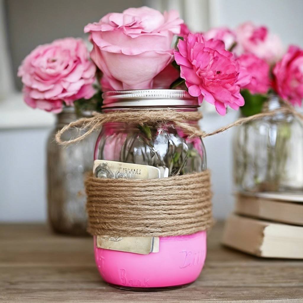 Mason Jar Piggy Bank